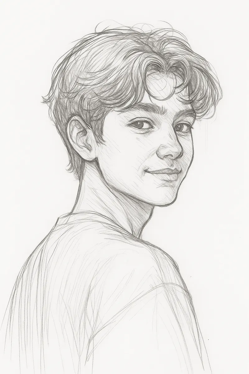 Dibujo con IA de la futura pareja